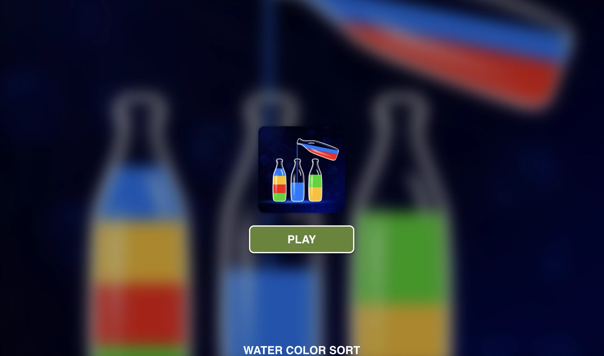 Screenshot of Water Color Sort available on Infinite Chef Online