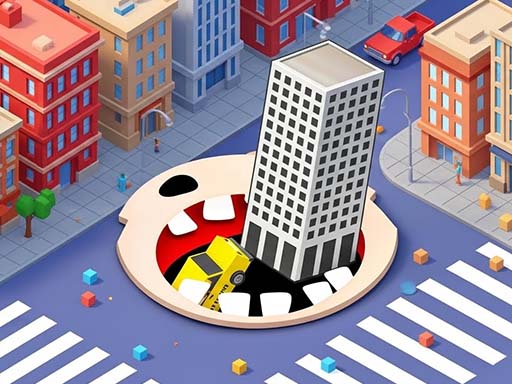 Screenshot of Black Hole io 3D Game available on Infinite Chef Online