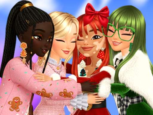 Screenshot of Christmas Girls Dress Up available on Infinite Chef Online