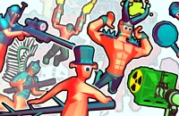 Screenshot of Funny Shooter 2 available on Infinite Chef Online