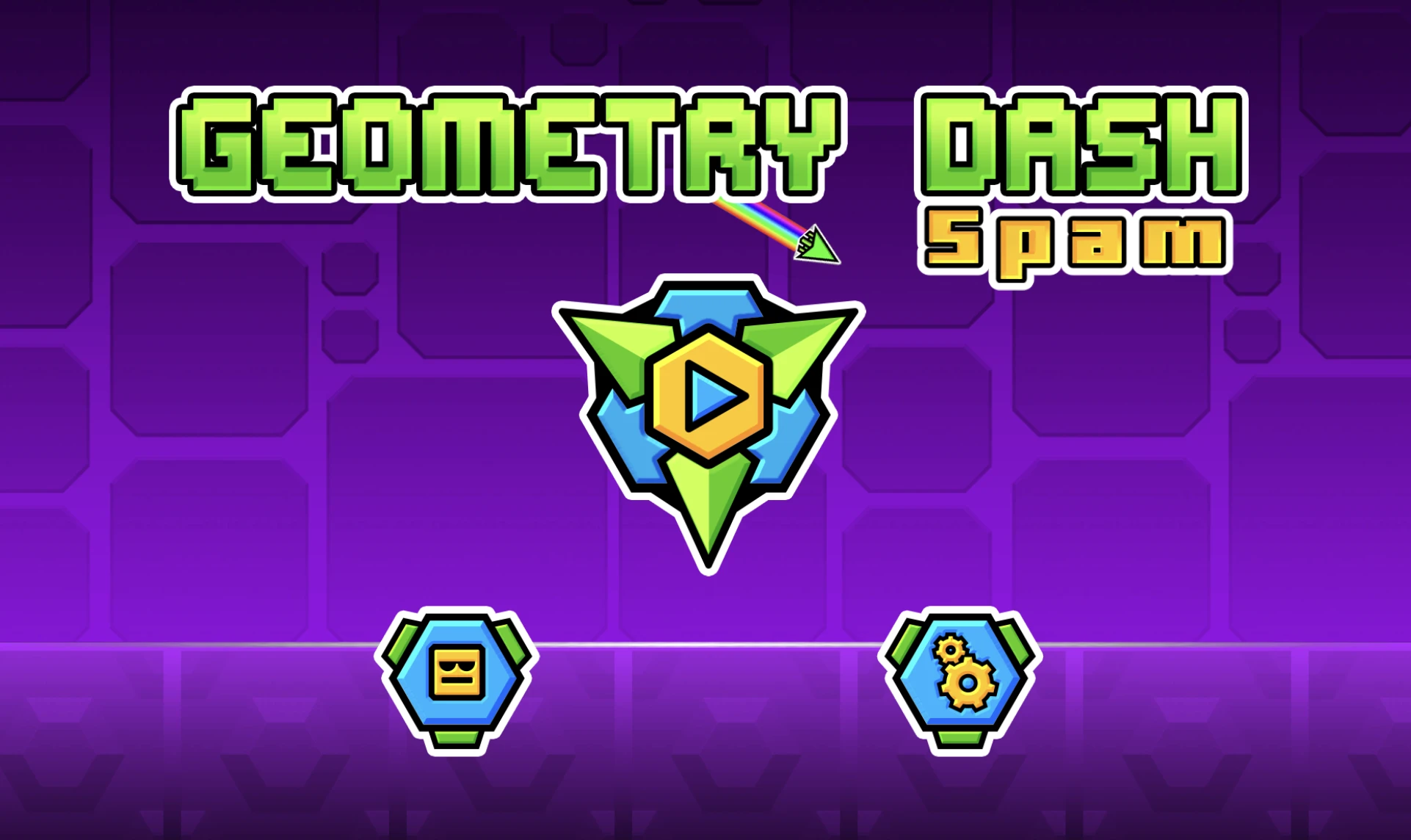 Screenshot of Geometry Dash Spam available on Infinite Chef Online